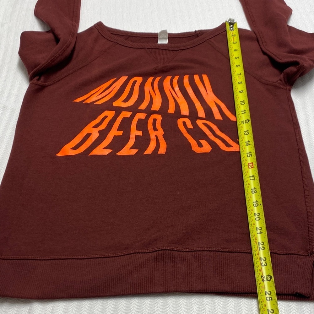 Monnik Beer Co Louisville Graphic Sweatshirt Craft Brewery Burgundy Small - Picture 8 of 10